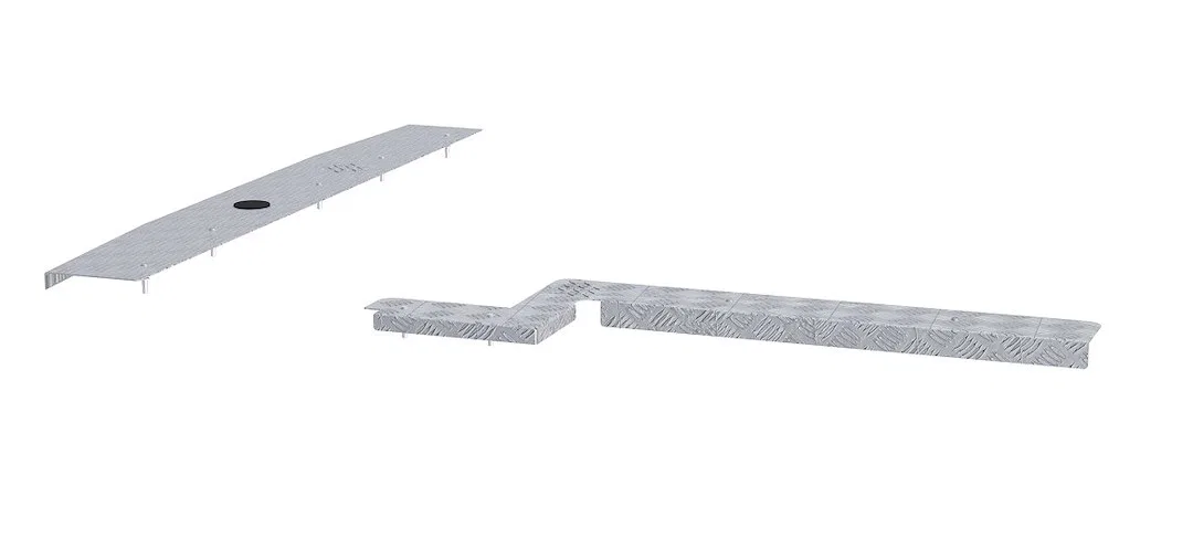 40477T – HOLMAN Door Sill Protector, For Use With Aftermarket Floor Mats Rear And Curbside Doors Diamond Tread Plate ...